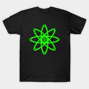 Green Atom Symbol - Nature T-Shirt